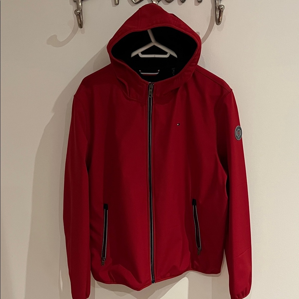 Men's Tommy Hilfiger Red Hooded Jacket